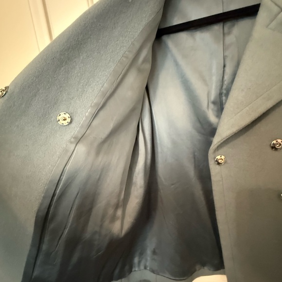 Marc Jacobs Women's Light Blue Pea Coat - Picture 7 of 8